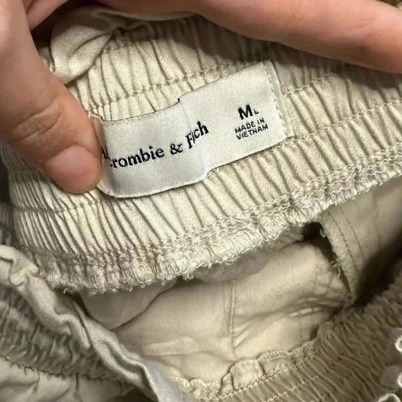 Abercrombie & Fitch Tan Lyocell Joggers Medium Long - Picture 5 of 6